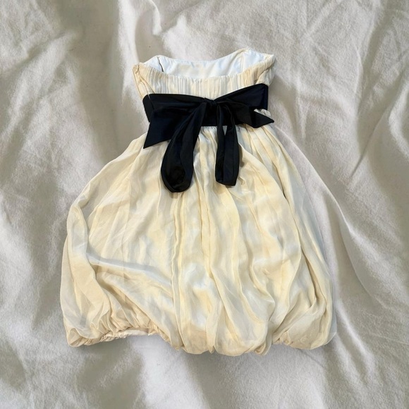 Coquette Strapless Prom Dress - Picture 2 of 3